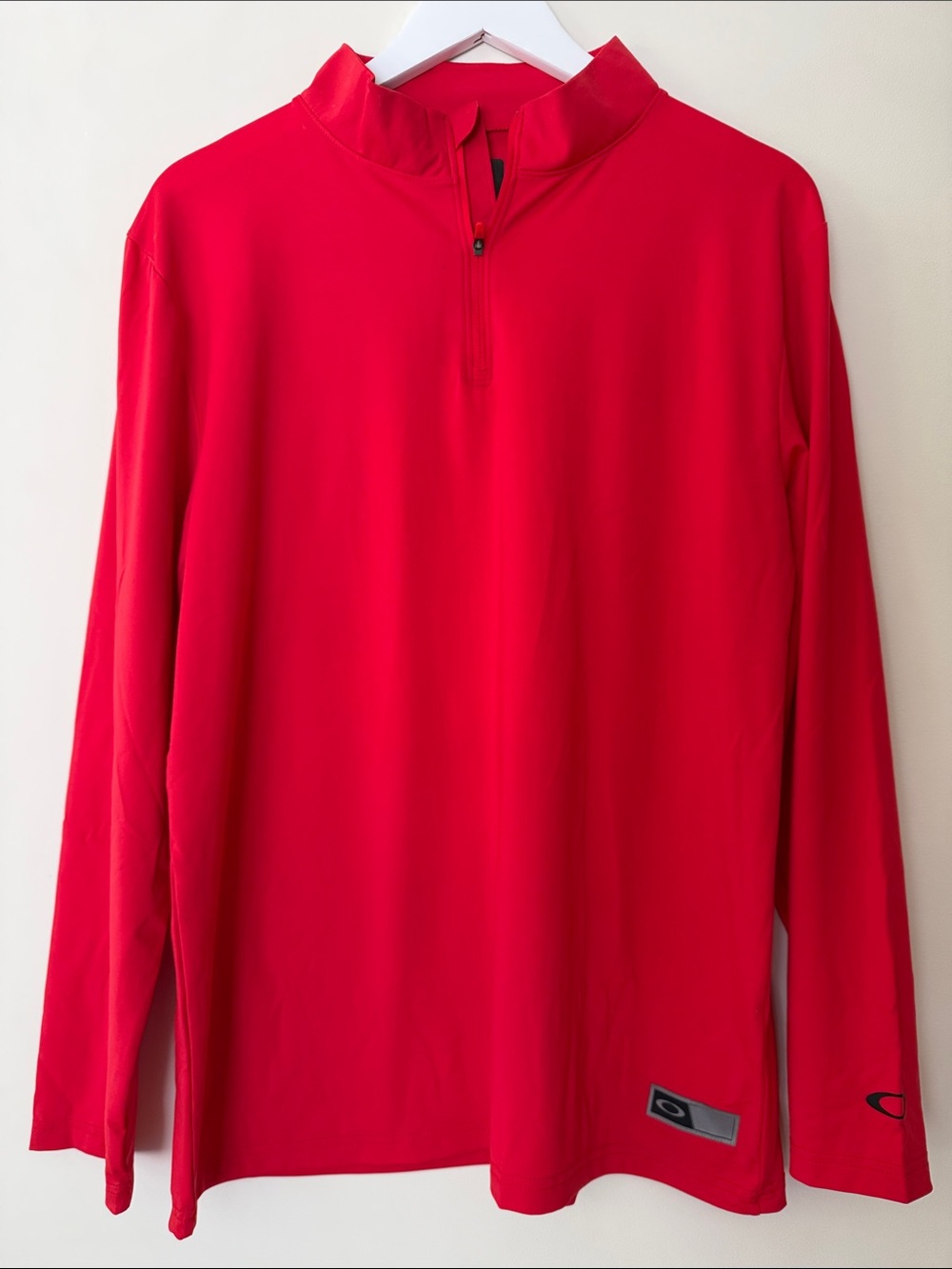 Oakley Men's Hydrolix Team Issue Podium Red Zip-Up Pullover size M NWT